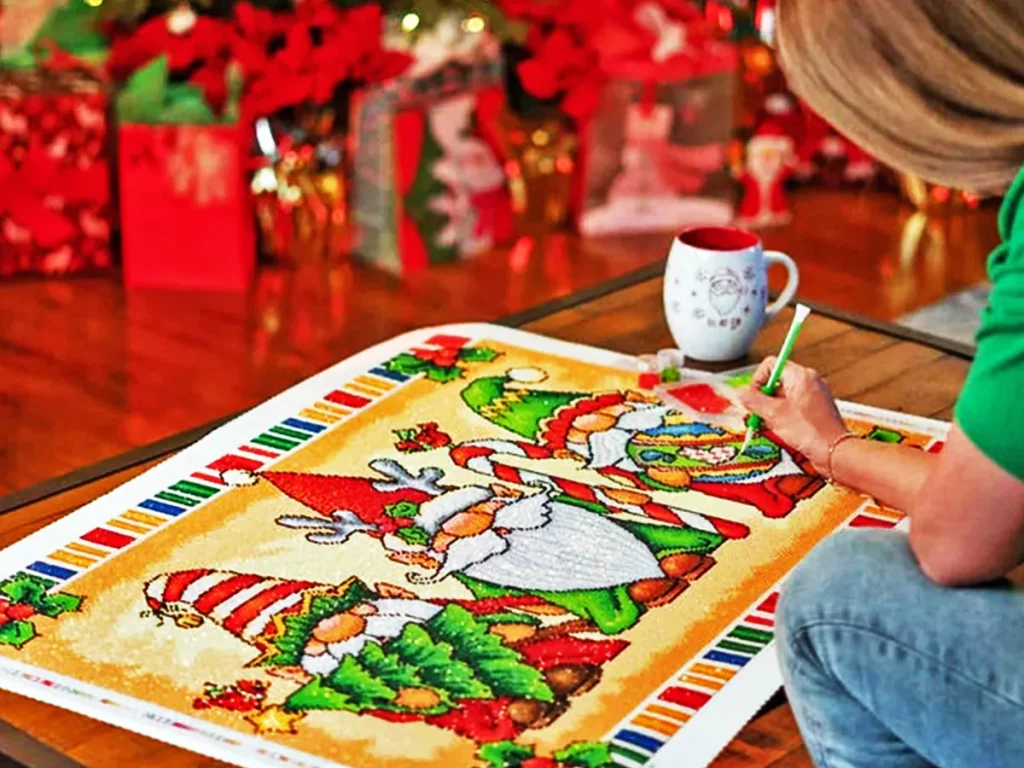 paint with diamond Christmas kit