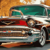 1957 Chevy Engine Diamond Painting