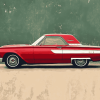 1963 Ford Thunderbird Classic Cars Diamond Painting