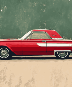 1963 Ford Thunderbird Classic Cars Diamond Painting