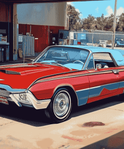 1963 Thunderbird Classic Car Diamond Painting