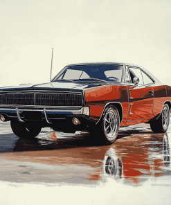 1968 Dodge Charger Classic Diamond Painting