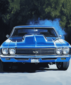 1969 Chevy Chevelle Engines Diamond Painting