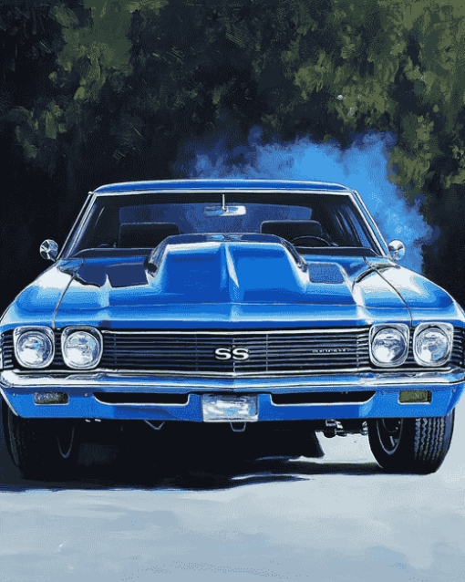 1969 Chevy Chevelle Engines Diamond Painting