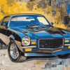 1970 Chevrolet Camaro Z28 Engines Diamond Painting