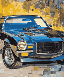 1970 Chevrolet Camaro Z28 Engines Diamond Painting