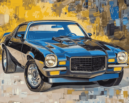 1970 Chevrolet Camaro Z28 Engines Diamond Painting