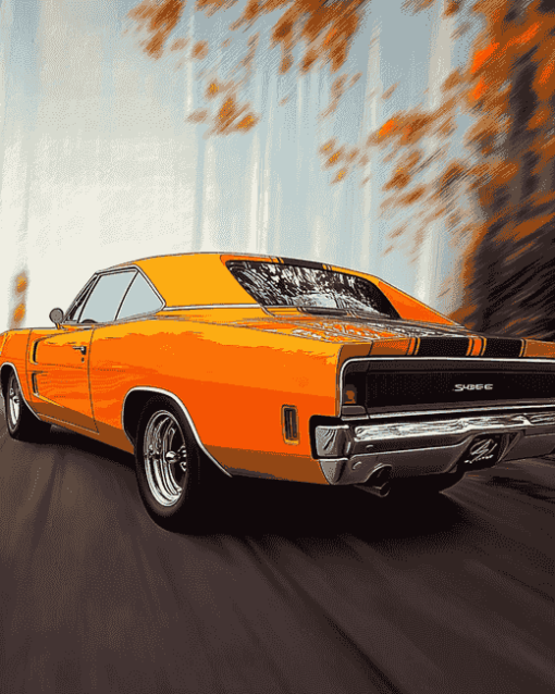 1970 Super Bee Muscle Car Diamond Painting