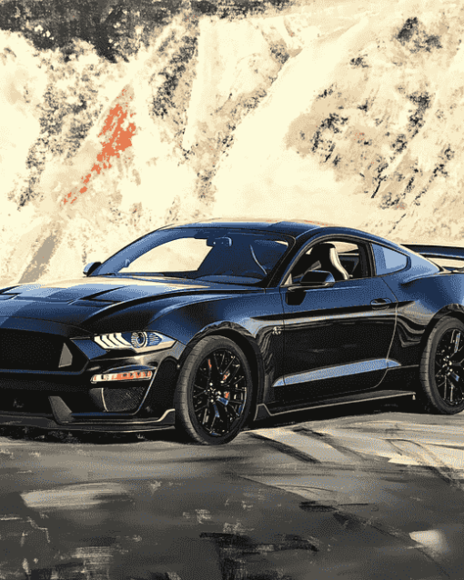 2018 GT Mustang Black Diamond Painting