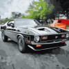 72 Mustang Classic Car Diamond Painting