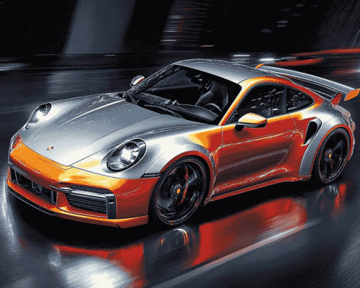 911 Turbo Engine Diamond Painting