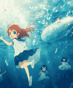 A Lull In The Sea Anime Diamond Painting