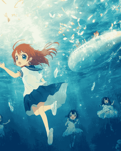 A Lull In The Sea Anime Diamond Painting