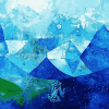 Abstract Blue Ocean Diamond Painting