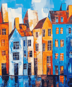 Abstract Buildings Diamond Painting