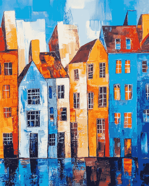 Abstract Buildings Diamond Painting