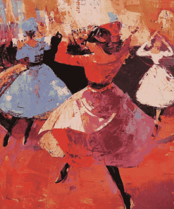 Abstract Dancers Diamond Painting