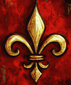 Abstract Fleur De Lis Art Diamond Painting