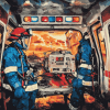 Abstract Paramedic Art Diamond Painting