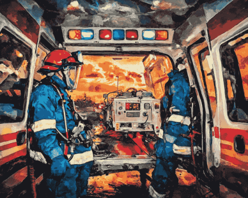 Abstract Paramedic Art Diamond Painting