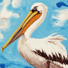 Abstract Pelican Diamond Painting