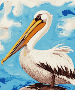 Abstract Pelican Diamond Painting