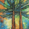 Abstract Sequoia Forest Diamond Painting