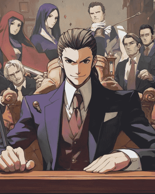 Ace Attorney Anime Series Diamond Painting