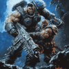 Action-Packed Gears of War Diamond Painting