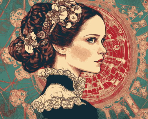 Ada Lovelace Vintage Lady Diamond Painting