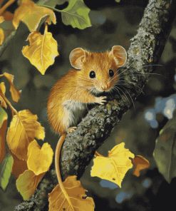 Adorable Dormouse Diamond Painting