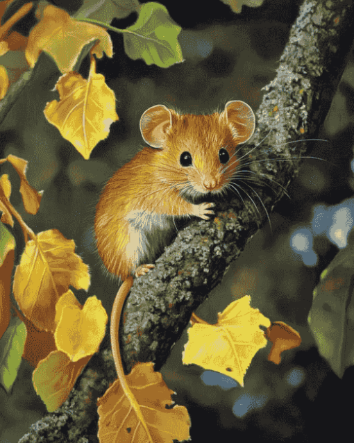 Adorable Dormouse Diamond Painting