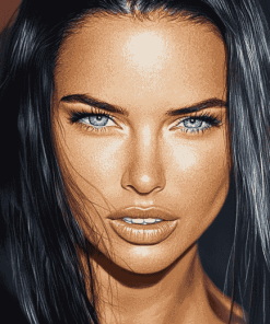 Adriana Lima Celebrity Diamond Painting