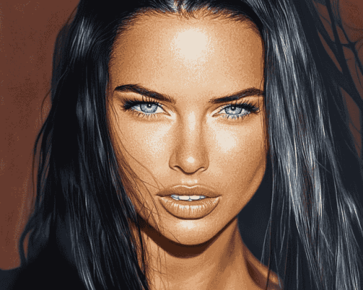 Adriana Lima Celebrity Diamond Painting