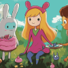 Adventure Time Fionna and Cake Animation Diamond Painting