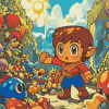 Aesthetic Alex Kidd Animations Diamond Painting