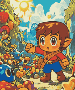 Aesthetic Alex Kidd Animations Diamond Painting