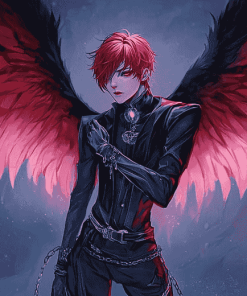 Aesthetic Anime Male Angel Diamond Painting