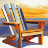 Aesthetic Beach Adirondack Chair Diamond Painting