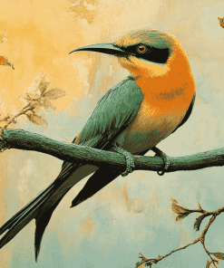 Aesthetic Bee Eater Birds Diamond Painting