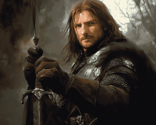 Aesthetic Boromir Fantasy Diamond Painting