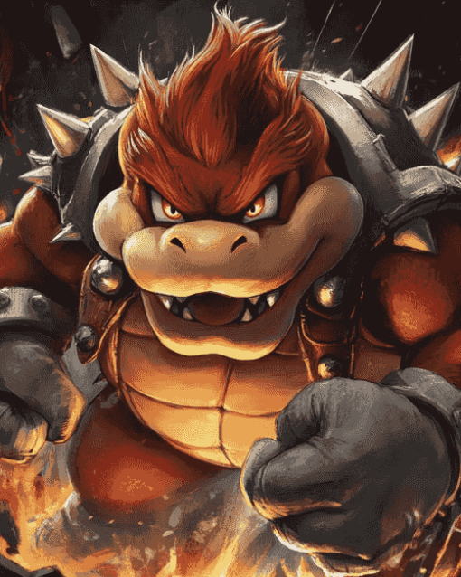 Aesthetic Bowser Animation Diamond Painting