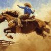 Aesthetic Bucking Bronco Diamond Painting