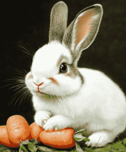 Aesthetic Bunny Art Diamond Painting