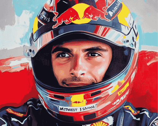 Aesthetic Carlos Sainz Jr Diamond Painting