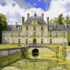 Aesthetic Chateau Bizy Giverny Diamond Painting