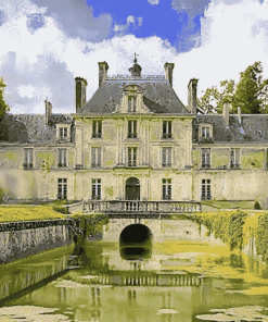 Aesthetic Chateau Bizy Giverny Diamond Painting