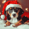 Aesthetic Christmas Puppies Diamond Painting