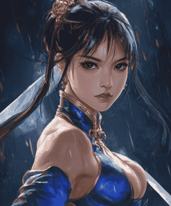 Aesthetic Chun Li Anime Diamond Painting