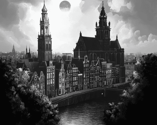 Aesthetic Cityscapes Utrecht Diamond Painting